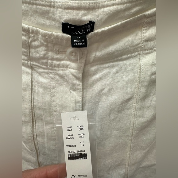 NWT! J.Crew Seaside cargo pant in linen-TENCEL™ lyocell blend. Size 14. $98 - Picture 4 of 7
